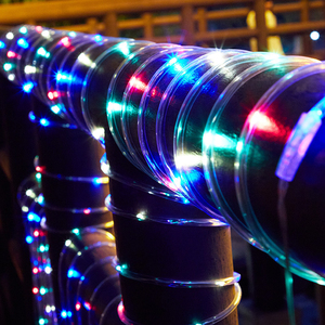 lwh豪8淘宝太阳能灯户外天台灯带led室外防水阳台布置灯串花园装饰