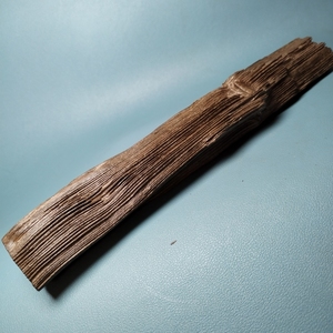 纯天然木化石硅化木石木结合立体层纹感强长横财摆件长25cm宽6厚3
