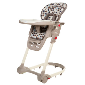 美国SEMACO豪华儿童餐椅多功能高低可调婴儿餐椅，孩子大了