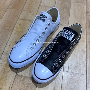 加拿大代购converse匡威slip on懒人无鞋带帆布踩跟板鞋男女 低帮_阿