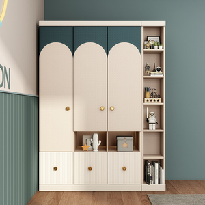 儿童衣柜男孩两门三门衣柜家用卧室大衣橱小户型组合衣柜简约现代