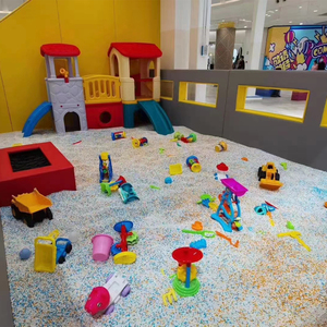 透明亚克力软包开窗透光玩沙池子围栏幼儿乐园儿童仿瓷彩沙室内