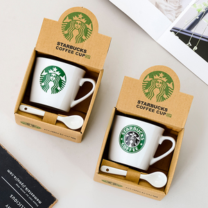 星巴幼儿园可爱小礼品地推引流开业赠品店庆礼物定制logo陶瓷杯子