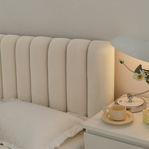 奶油风床头软包靠背2022新款榻榻米万能床靠背垫白色加厚床头靠垫