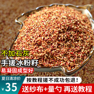 贵州特产野生天然凉粉果手搓冰粉籽果冻布丁冰粉粉凉粉籽250g包邮