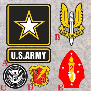 汽车反光 贴纸 delta 美国三角洲特种部队陆军军事车贴 眼镜蛇