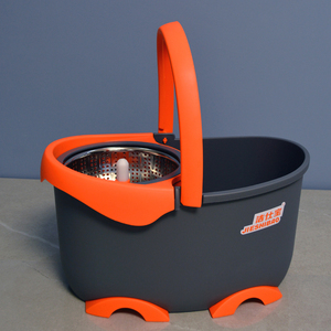 洁仕宝棕狐旋转拖把墩布免手洗干湿两用家用拖把加长杆不锈钢转拖