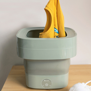 mini folding washing machine迷你小型折叠洗衣机旅行洗袜子内衣