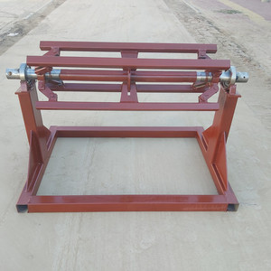 压瓦机彩卷涨紧简易支撑架铁皮夹心板复合机上料架不锈钢卷芯支架