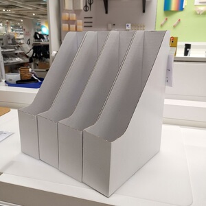 武汉宜家国内代购 弗伦斯文件盒 纸质立式档案文件收纳分格 4个装