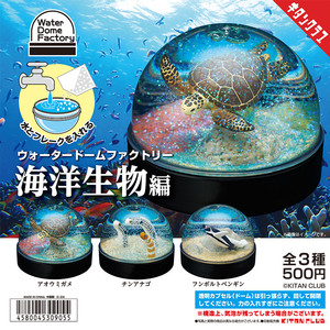 现货 日本奇谭 KITAN 海洋生物场景注水球 海龟花园鳗企鹅扭蛋