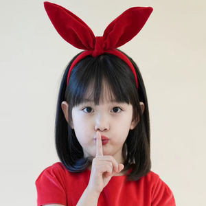 儿童假发女孩短发波波头空气刘海拍照自然假发套可爱甜美全头套式