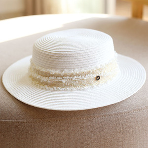 白色复古草帽