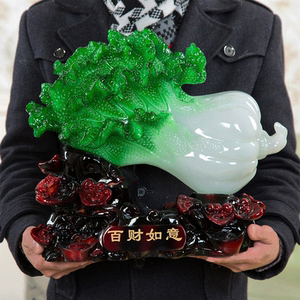 办公桌摆件招财大白菜