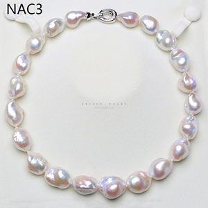 奢华天然淡水巴洛克异形珍珠精品大巴项链锁骨链AAAAA欧美复古NAC