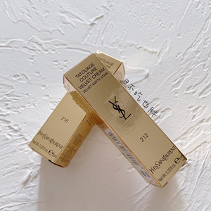 ysl圣罗兰丝绒哑光唇釉新品 黑盖204 211 212 216 金盖38 39