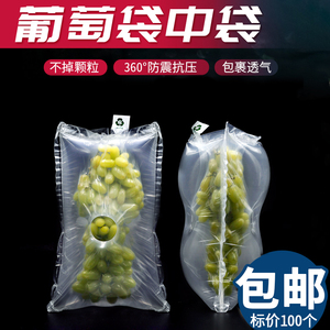 新鲜葡萄打包充气袋缓冲防震防摔水果包装袋快递填充袋塑料泡沫袋