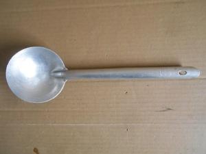 70-80年代老货铝炒勺 烹饪用具旧勺子 收藏纪念 影视拍戏道具 sz9
