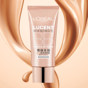 巴黎欧莱雅bb霜比比霜奇幻光彩粉底液官方旗舰店正品官网pp欧菜雅