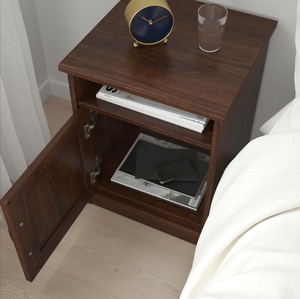 宜家 塔瓦 床头桌床头柜实木48x62cm 边桌边几桌头柜桌子国内代购 &