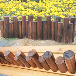仿真麻绳木桩假木墩 空心圆木头栅栏木围栏木篱笆木桩栅栏装饰