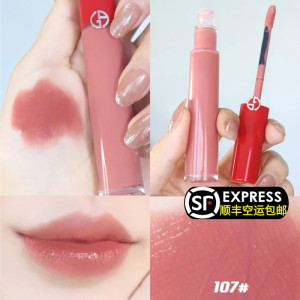 现货armani/阿玛尼2021春季蓝水晶红管唇釉 418 107 102 419 420