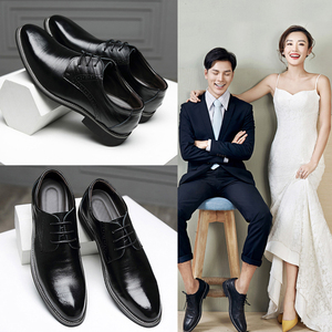 2022新郎结婚礼鞋韩版英伦夏天男士商务休闲皮鞋青年配西装鞋伴郎