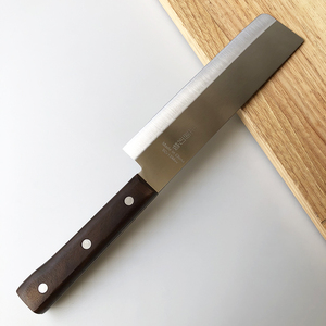 日式刀平头水果刀女士小菜刀家用切菜刀短菜刀长款木柄料理刀