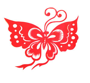 儿童蝴蝶剪纸