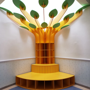 树形书架置物架培训早教中心活动区软装大树摆件阅读书架1人付款2962