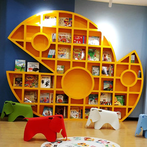 004人付款淘宝书店专用书架展示架  波浪式图书货架 阅览室书柜图书馆