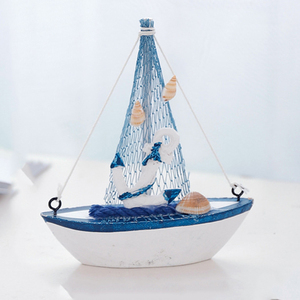 海洋蛋糕装饰摆件帆船一帆风顺轮船海星贝壳海盗船生日节庆烘焙