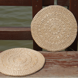 玉米皮编织蒲团沙发垫子草垫子椅子坐垫圆形榻榻米拍照道具装饰垫