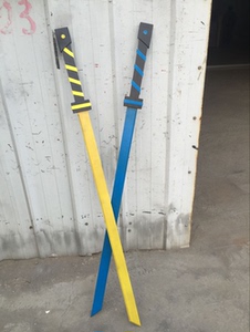 【cosplay道具】凹凸世界 安迷修 冷热流 武器 长刀 双手刀 包邮
