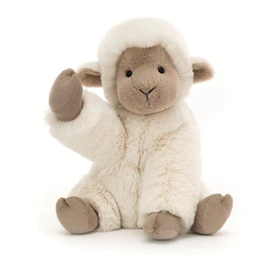 英国jellycat libby lamb利比羔羊儿童毛绒玩偶小绵羊公仔玩具