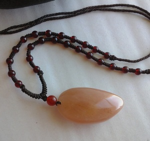 石头吊坠天然石纯天然