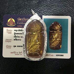 泰国佛牌真品阿赞摩纳 2545 双头双尾壁虎 金面 人缘财富塔帕赞卡