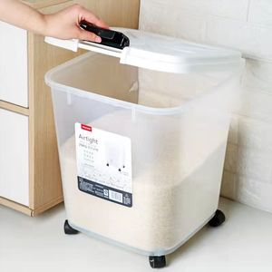 米桶面粉储存罐50斤家用防虫防潮密封储米箱30斤装米缸大米收纳盒