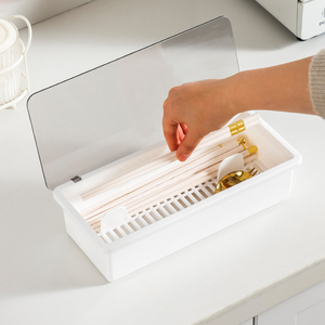川岛屋筷子收纳盒家用高档新款沥水置物架带盖餐具刀叉勺子筷子盒