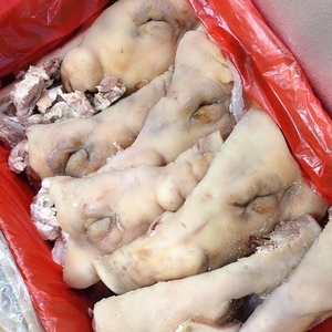 猪头肉冷冻半成品猪头肉 去骨干净猪脸皮 猪头皮无毛带冰19斤