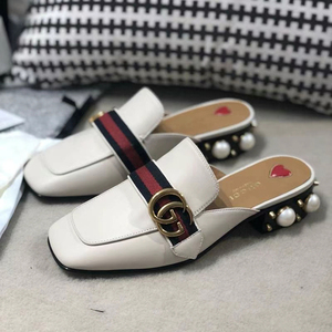 古奇鞋子女珍珠