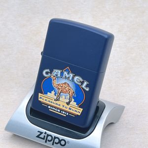 正品zippo打火机骆驼烟标2000年双底刻单机高端骆驼收藏系列