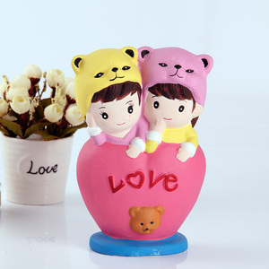 diy手工儿童智益玩具 陶瓷涂色娃娃模型彩绘非石膏像大号人物情侣