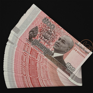 【1张包邮保真】柬埔寨500年轻国王外国纸币钱币各国货币真币收藏