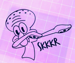 初心社 手势海绵章鱼哥skr嘻哈流行二次元防水贴纸