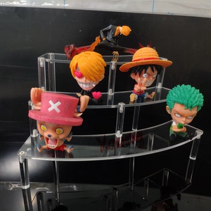 亚克力手办展示架小型移动珠宝展示道具动漫模型化妆品展示台包邮