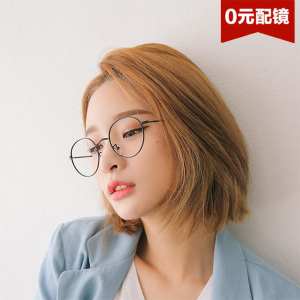 baby同款文艺复古圆框眼镜架男款潮圆形近视眼镜框女款全框平