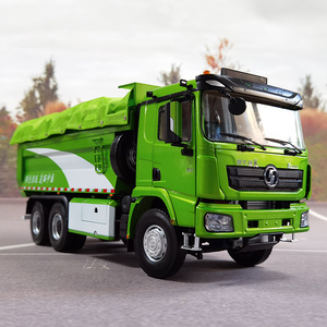 原厂 1:24 陕汽德龙 x3000 渣土车自卸车翻斗车 卡车模型车模收藏