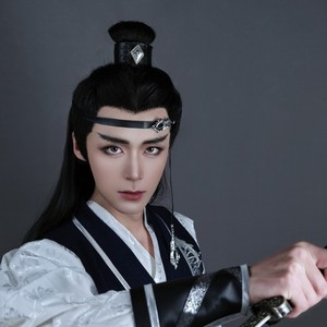 九里红妆汉服古风男款抹额发冠