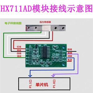 称重传感器24位AD转换模块HX711集成放大芯片电子称测压力单片机1